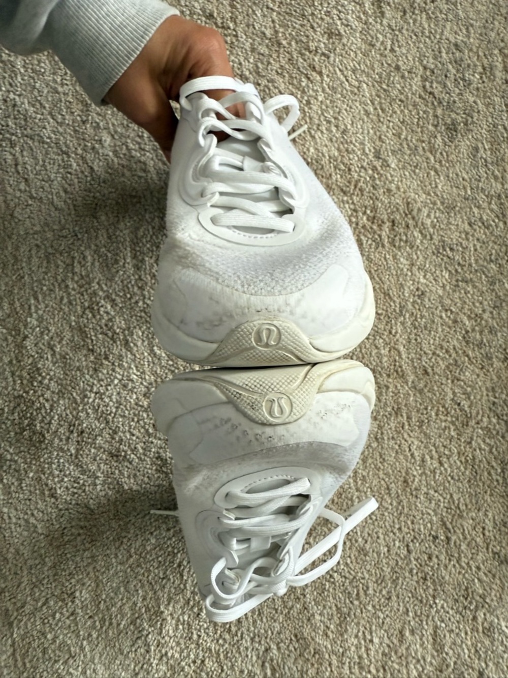Lululemon Chargefeel Low Womens Workout Shoe White / White / Silver Drop - Picture 14 of 16